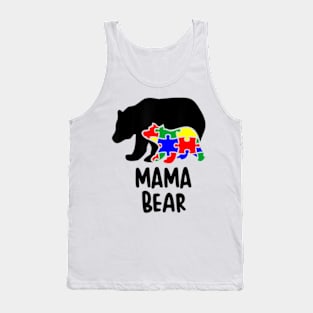 Autism Awareness Month Mama Bear Tank Top